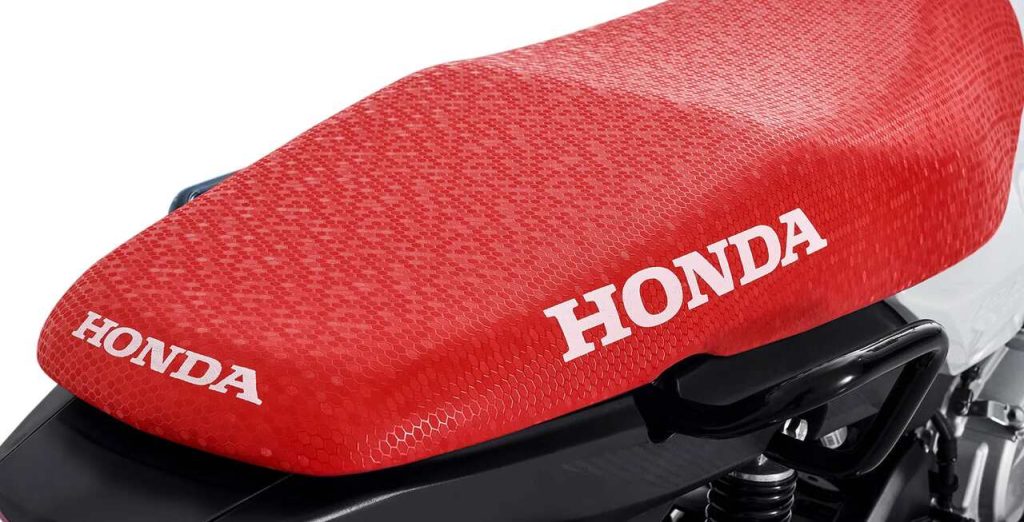 Foto do banco da moto da Honda